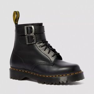 DR.MARTENS 1460 SMOOTH LEATHER BUCKLE BOOTS